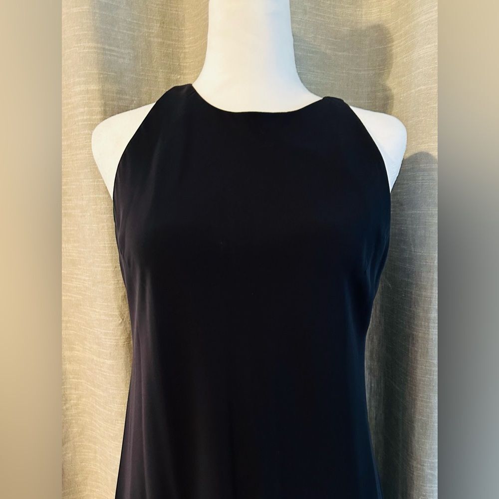 Maggy London Black Formal Maxi Gown | Halter Keyhole Back | Size 10 | Worn Once